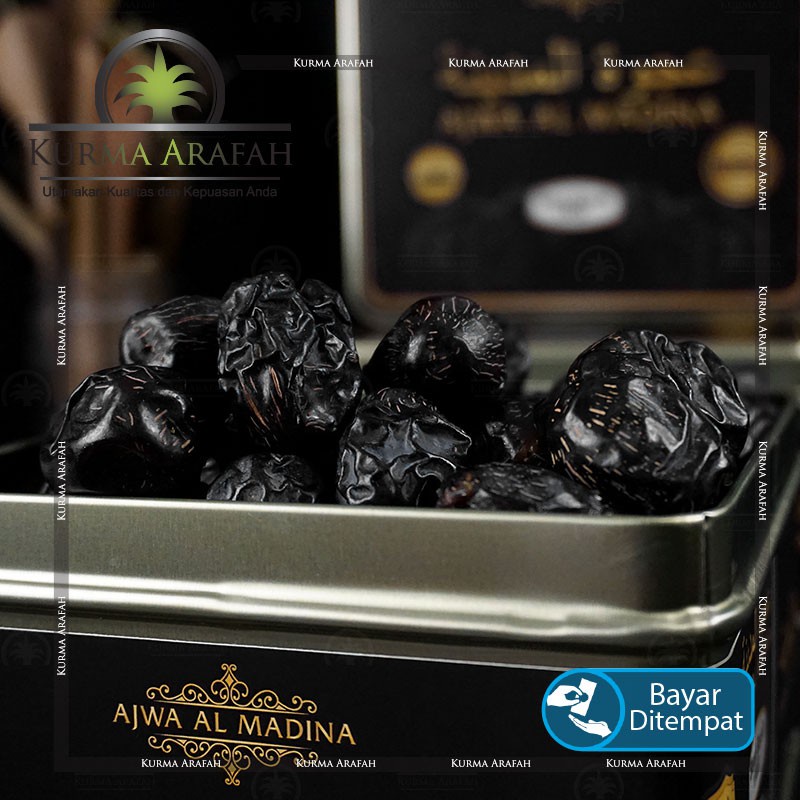 

Kurma Ajwa Kaleng 1kg Ajwa Al Madina Ajwa Nabi Kemasan Premium WE!