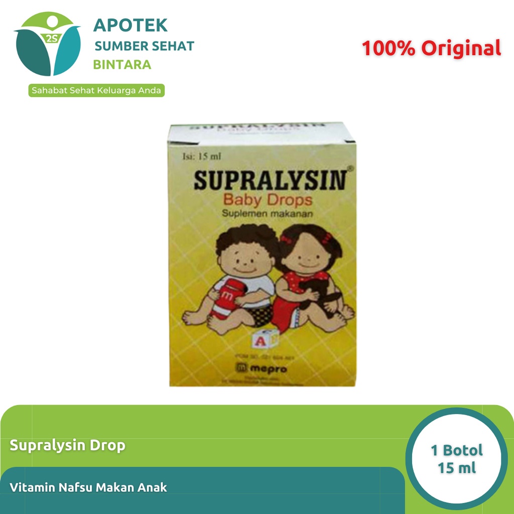 Supralysin Sirup/Drop Vitamin Penambah Nafsu Makan Anak