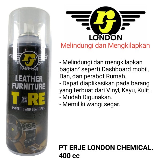 RJ LONDON LEATHER FURNITURE TIRE Detail Polished Pengkilap Dashboard