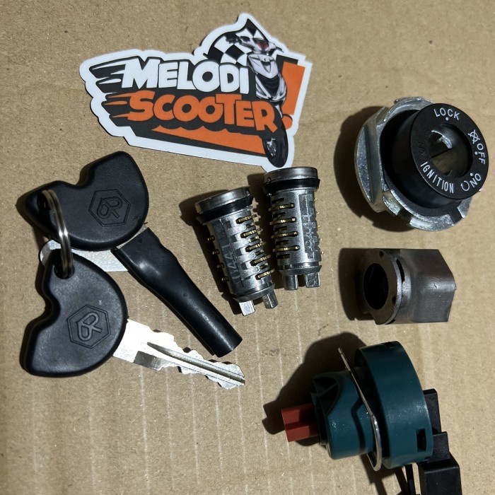 Rumah kunci set kontak piaggio zip fly liberty 100