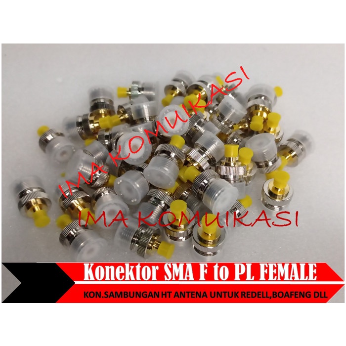 JTTOP" KONEKTOR SAMBUNGAN HT ANTENA SMA FEMALE TO PL FEMALE HT REDELL,BOAFENG