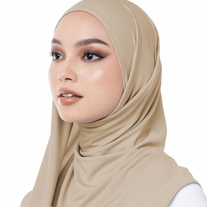 Hameeda - Hannah Instant Hijab Jersey Bergo Pashmina Panjang Muslim Kerudung Santai Wanita