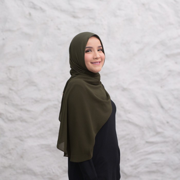 Meccanism - Queenza Hijab Instant Hijau Army