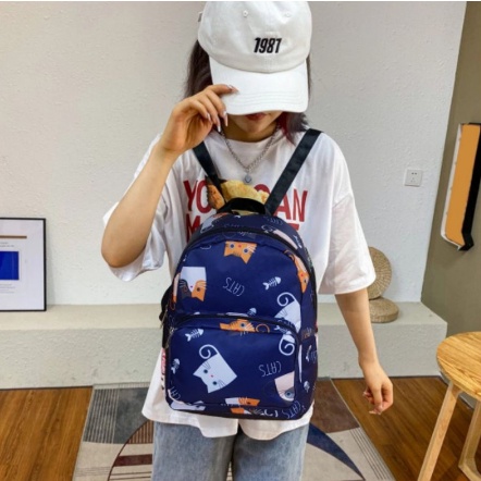Backpack Kecil Tas Ransel Lucu Mini Korea Punggung Cewe/ Tas Perempuan Motif Tas Ransel Wanita