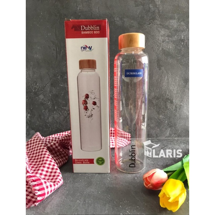 Botol Minum Kaca Infused Water 800ml Dubblin