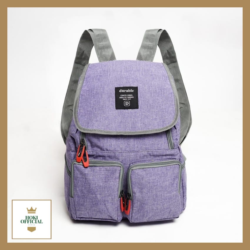 [COD] Tas Sekolah Wanita Warna Lilac Ransel Bagpack Lucu Tas Mini Korea Ransel Ungu Bisa COD