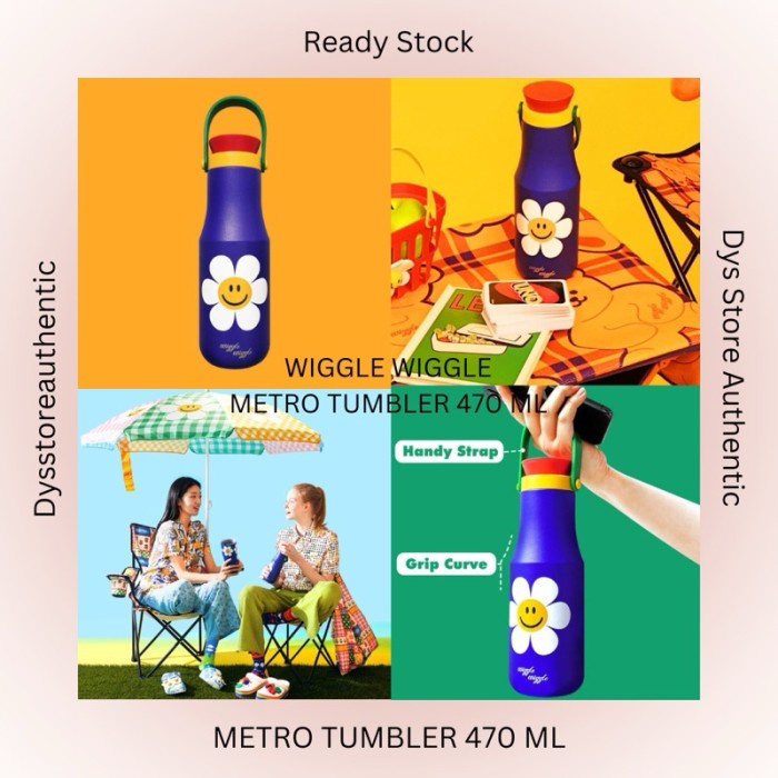 READY STOCK WIGGLE WIGGLE METRO TUMBLER 470ML