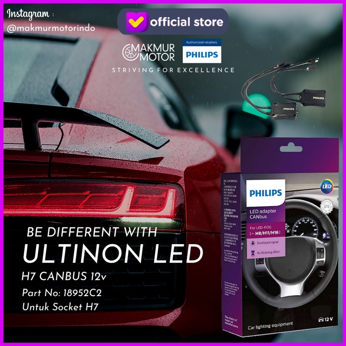 Ready PHILIPS LED WARNING CANCELLER CANBUS H7