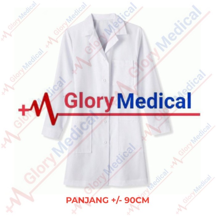 Ready Jas Lab/Baju laboratorium - Praktikum Sekolah SMP SMA (LENGAN PANJANG)