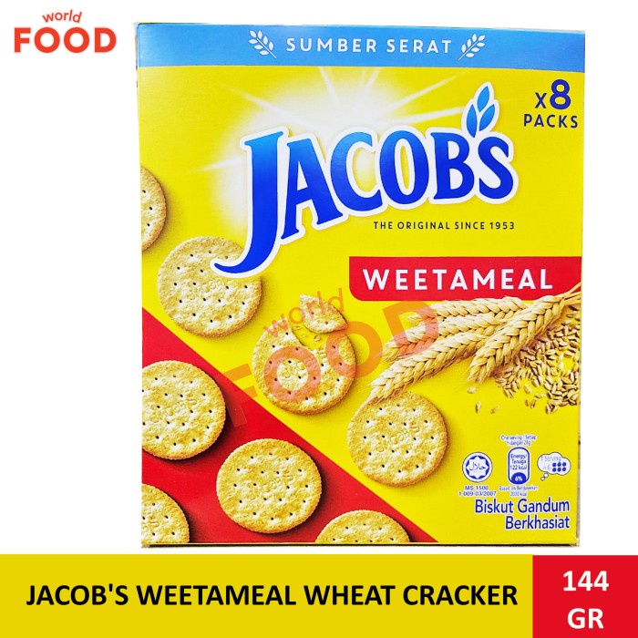 

Jacob'S Weetameal Wheat Crackers 144Gr