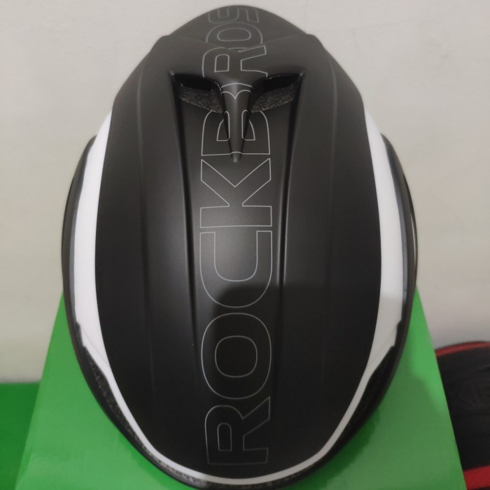 Rockbros Helm Sepeda Original Type Shark Tt Triathlon White Black -Gratisongkir