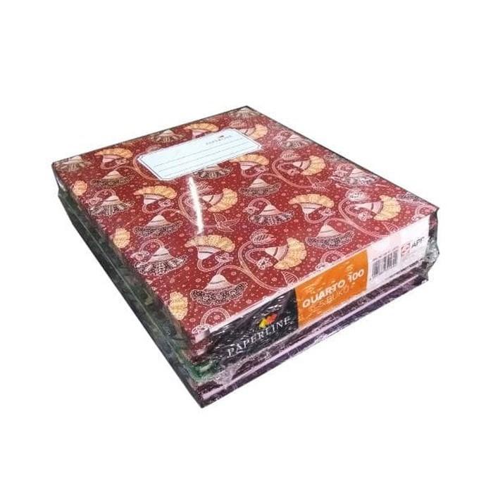 

TERLARIS! (PACK) Buku Tulis HC Hard Cover Quarto - Paperline 100 Lembar