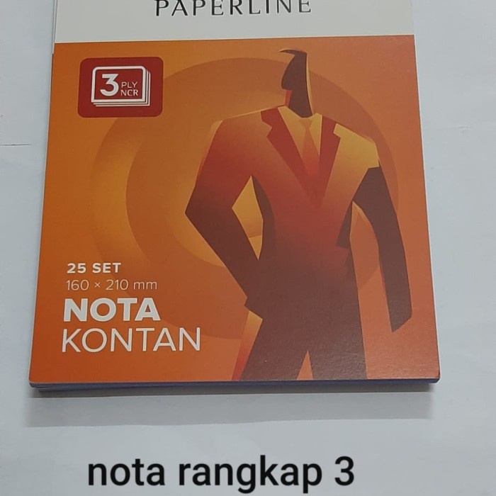 

TERLARIS! Nota kontan paperline rangkap 3 besar(1 pak Isi 10 buku)