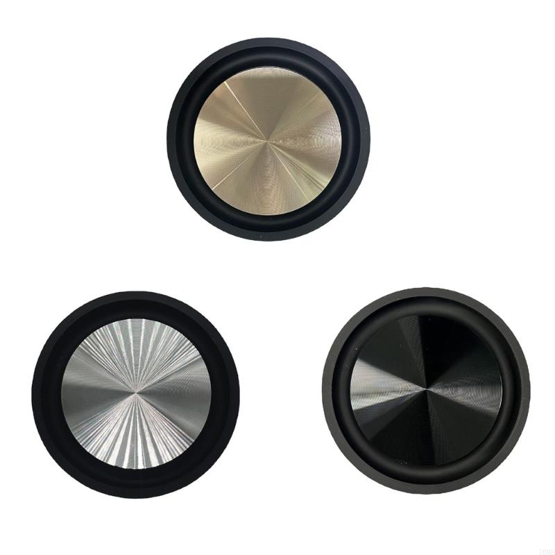 J0MB 2Pcs Woofers Speaker Passive Radiator 3.54inch Rubber Edges Diaphragm Auxiliary Strengthen Bass