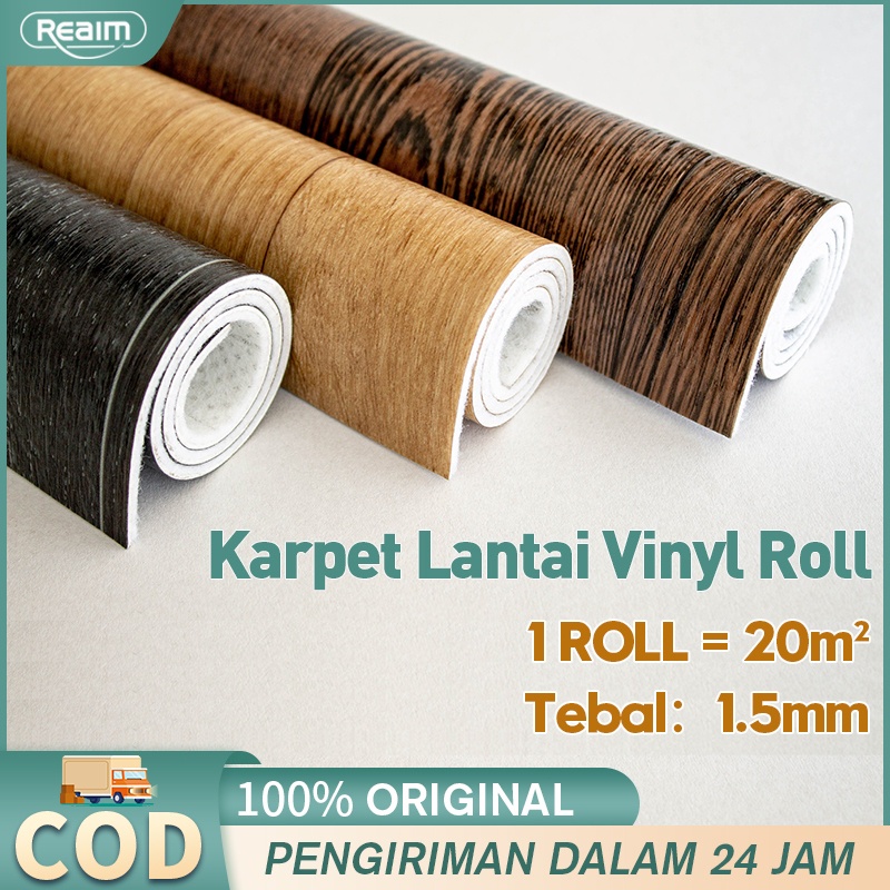 Reaim-Karpet Lantai Vinyl Roll Ketebalan 1.5mm karpet lantai aesthetic Karpet Lantai Vinyl Roll