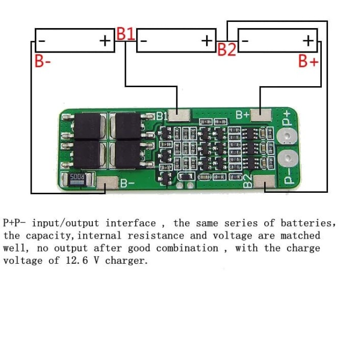 BMS 3S 20A Li-ion Baterai Lithium 18650 Charger Perlindungan Papan PCB