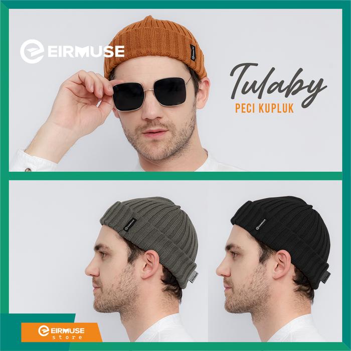 Tulaby Peci Kupluk Pria Keren dan Modis Original By Eirmuse Bisa Untuk Sholat dan Gaya Nyaman dan