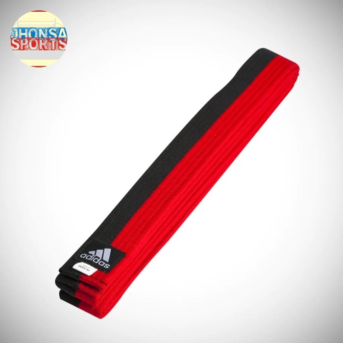 ADIDAS TAEKWONDO BELT - Sabuk Merah, Pom, Hitam (Dan) Taekwondo