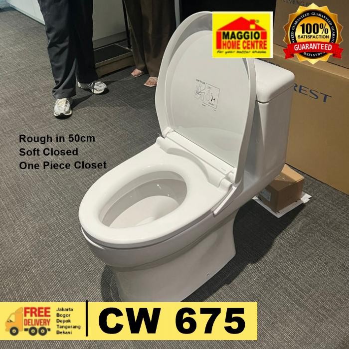 KLOSET TOTO - KLOSET DUDUK TOTO - ONE PIECE CLOSET - CW 675 - TOTO *