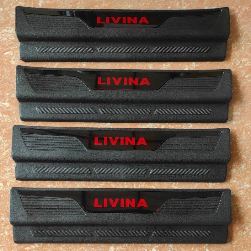 silplate sill plate samping pijakan pintu mobil nissan all new livina 2018 2019 2020 2021 plastik