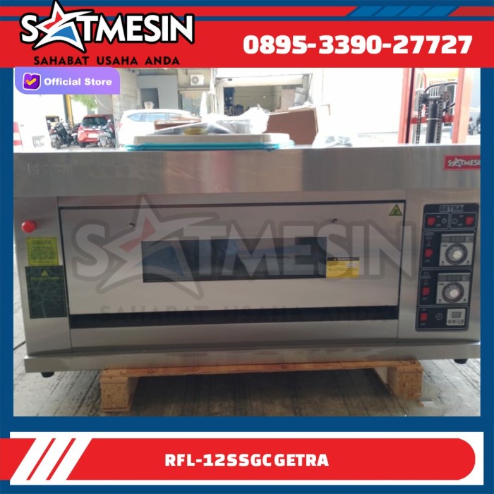 Ready- Getra Rfl-12Ssgc Gas Baking Oven 1 Deck 2 Tray / Oven RFL-12SS