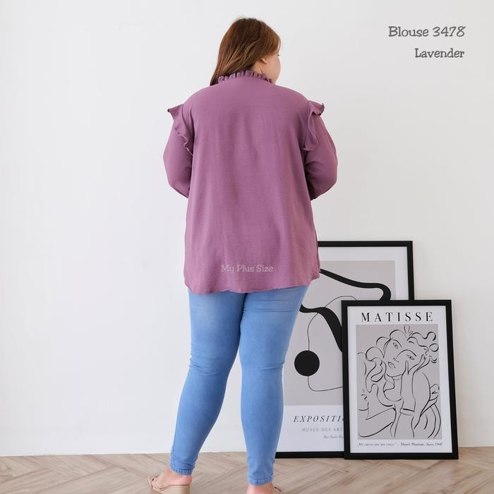 Blouse Crinkle Jumbo Wanita 3478, Ld 125, 130 & 145 cm