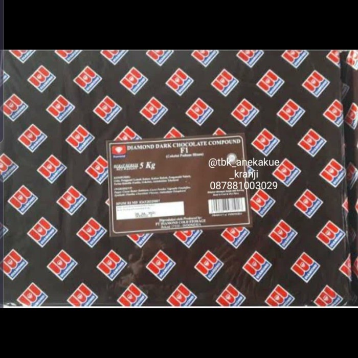 

BARANG TERLARIS Coklat Diamond Dark/DCC 5 kg via JNE