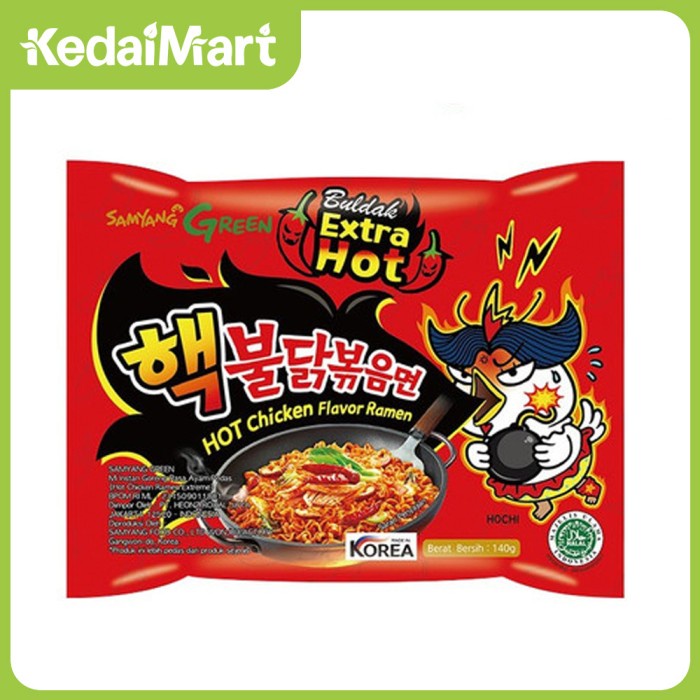 

Promo Terbatas Hot Chicken Ramen Extreme 2X Spicy Samyang 140 Gram Aman