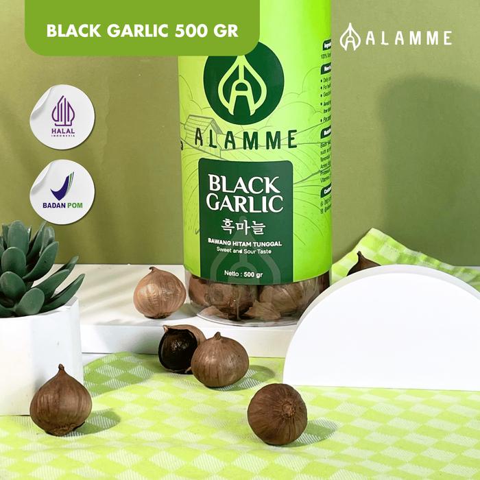 

BARANG TERLARIS Bawang Hitam Tunggal Premium Quality Alamme 500Gram Black Garlic