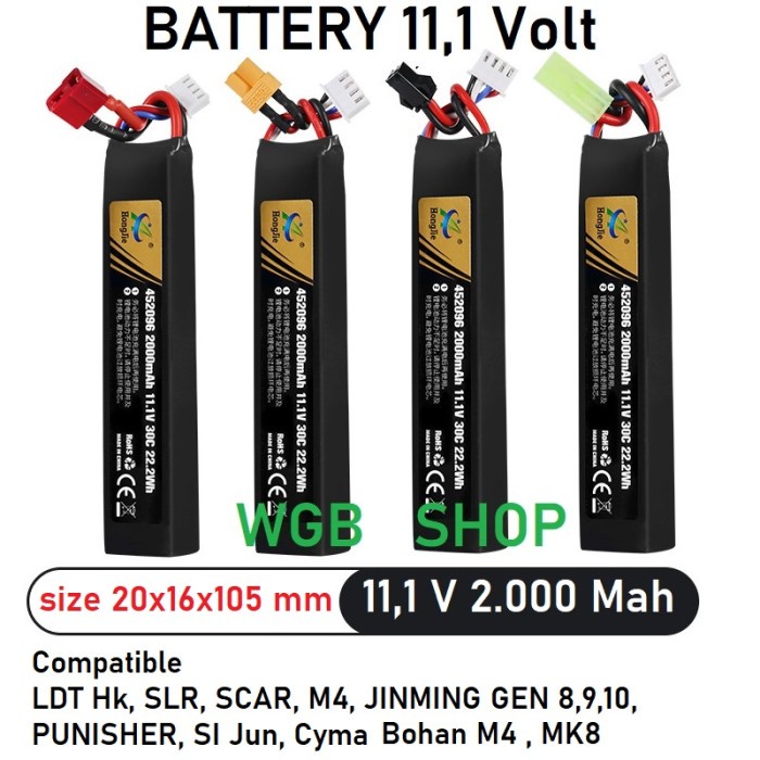 Kingma Kamera - Baterai / Battery Wgb 11.1V Mah Water Gel Blaster