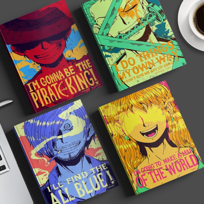 

BARANG TERLARIS Buku one piece action figure custom notes tulis anime