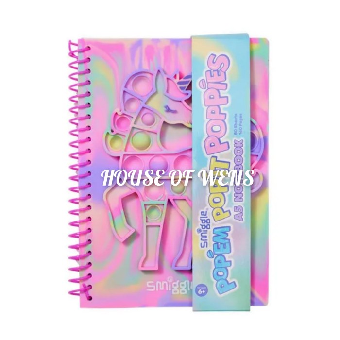 

BARANG TERLARIS SMIGGLE POPEM POPIT POPPIES A5 NOTEBOOK ORIGINAL - NOTEBOOK SMIGGLE