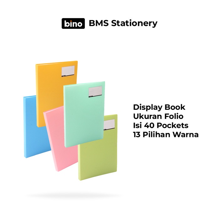 

BARANG TERLARIS Bantex Display Book / Document Keeper Folio Isi 40 Pockets #3185