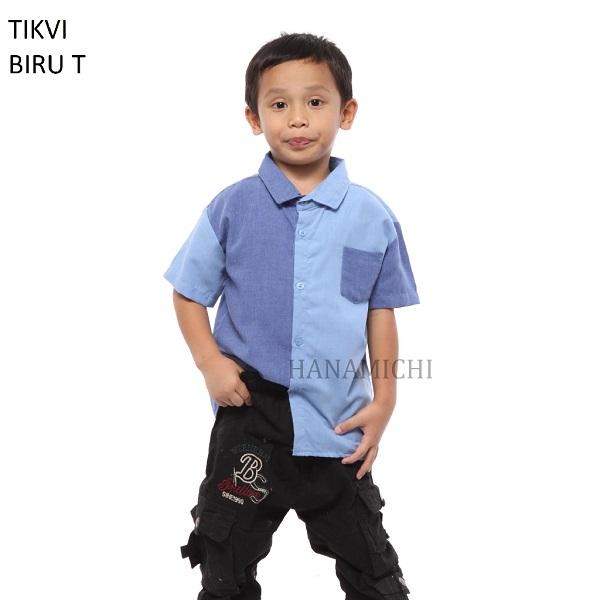 Geraigo- Kiminori Tikvi Baju Kemeja Anak Lengan Pendek