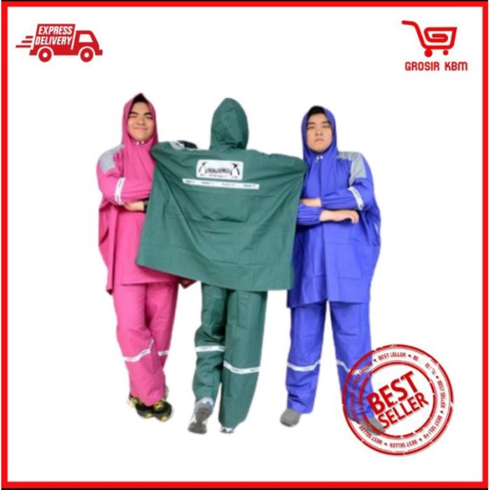 Jas Hujan Penguin Ponco Lengan Celana Kombinasi
