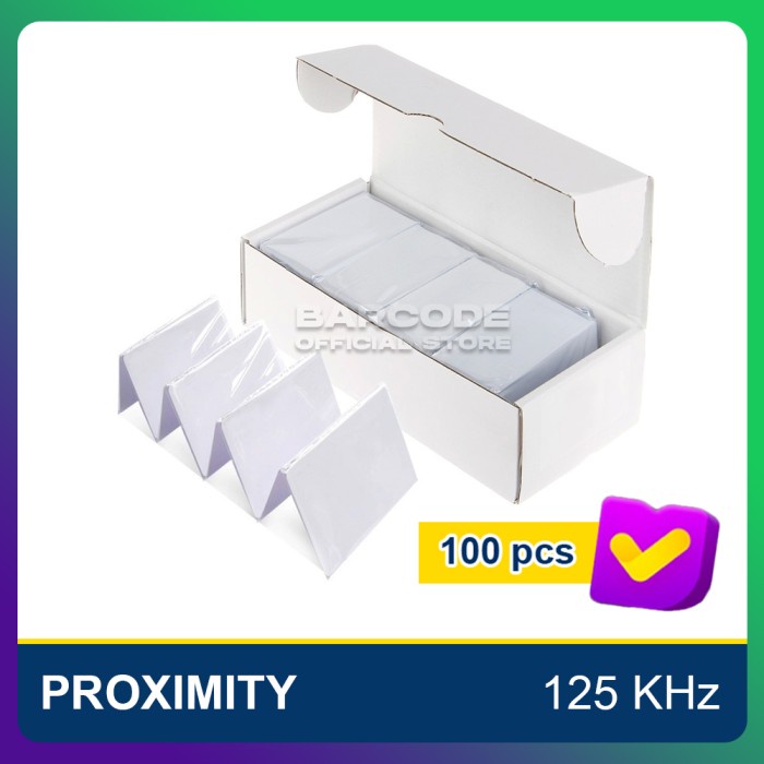 

Ready- 1 Pack Kartu RFID Proximity 125 KHz PVC ID Polos Blank Card 100 Pcs