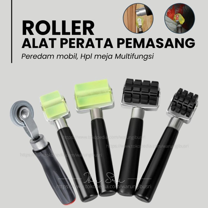 JT-TOP ALAT PERATA HPL PEREDAM MOBIL LANTAI VINYL ROLLER RODA KARET