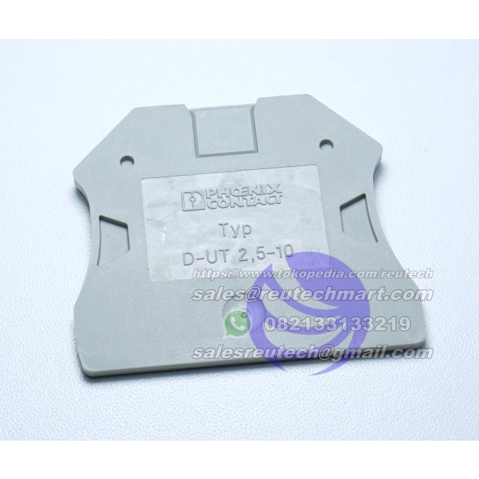 Phoenix Contact D-UT 2.5-10 3047028 End Cover Phoenix Contact D-UT2,5/10 D-UT 2,5-10