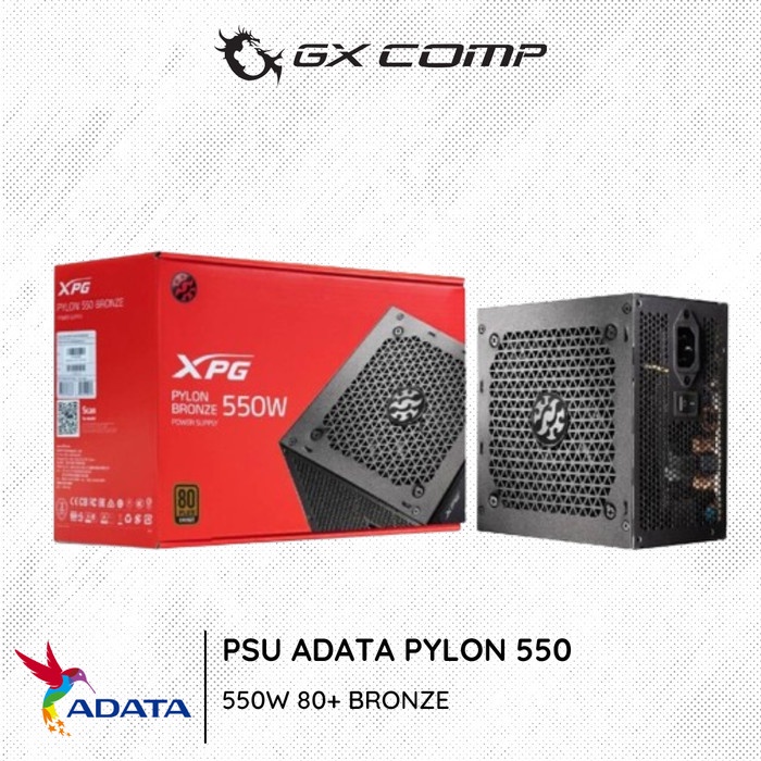 Ready Power Supply ADATA PYLON 550 - 550W 80+ BRONZE PSU 550 Watt