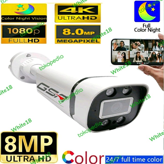 CAMERA CCTV GSA OUTDOOR COLOR VU FULL HD FULL COLOR AHD KAMERA