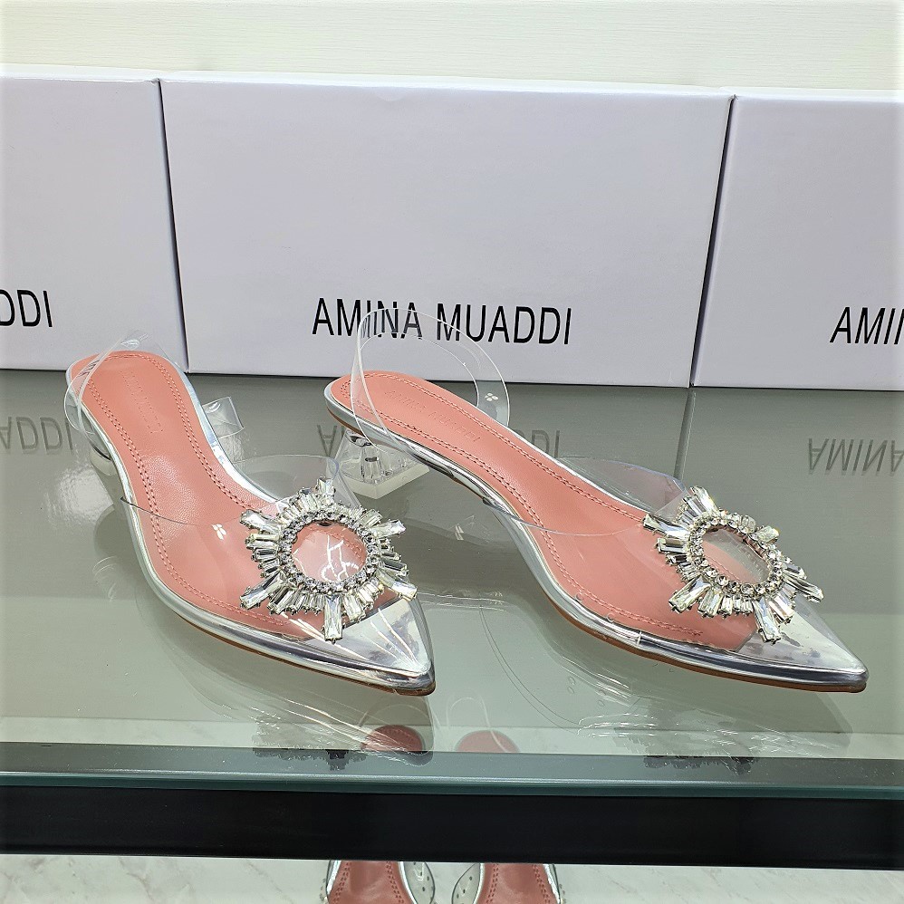 Amina Muaddi 757 - SNR Heels 4,5cm -JaminanMutu