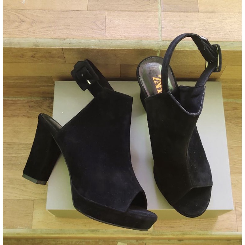high heels 10cm seude tali -JaminanMutu