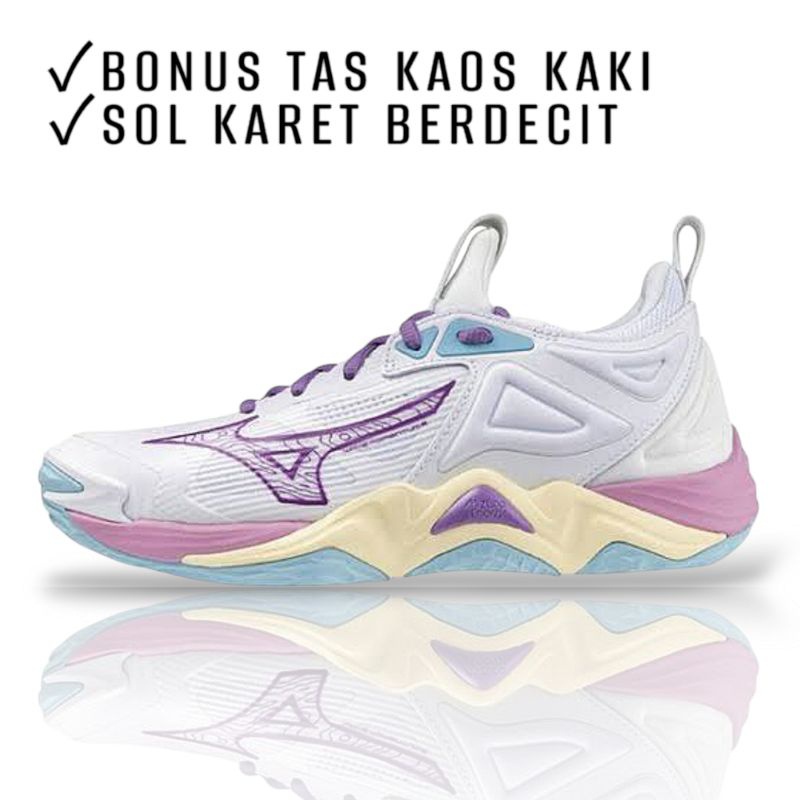 Sepatu Voli Mizuno Wave Momentum 2 Low Premium - Sepatu Mizuno Volly Ball - Sepatu Volly Mizuno