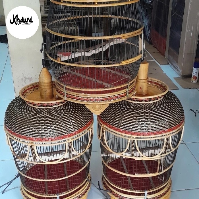 PREMIUM kandang rotan perkutut sangkar BURUNG perkutut rotan rajut