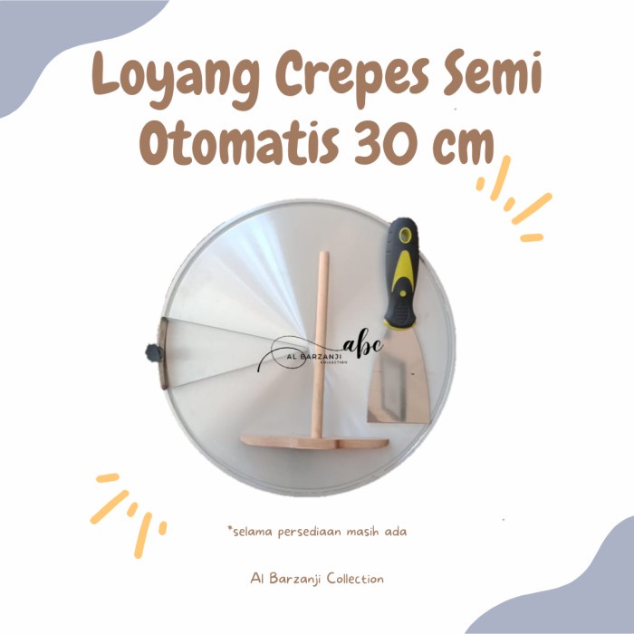 PREMIUM Loyang Crepes Komplit 30cm Wajan Crepes 30cm