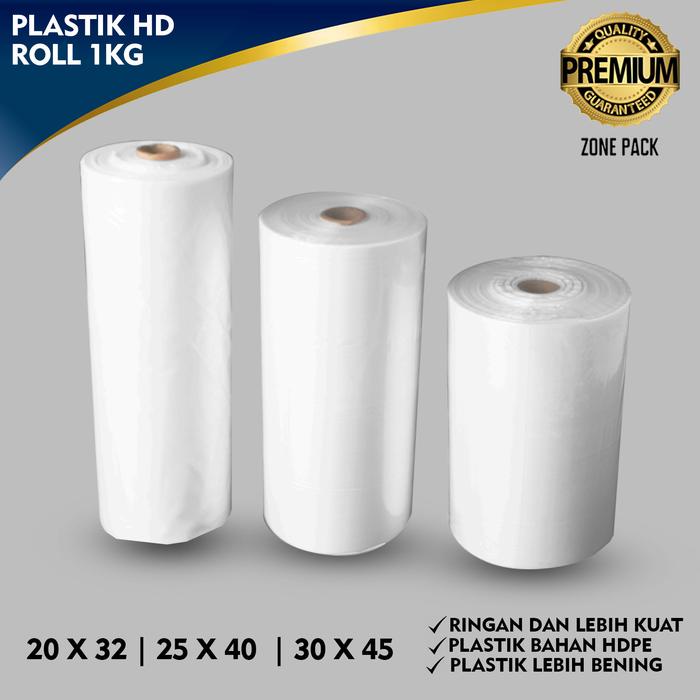 PREMIUM Plastik Buah Roll 1 Kg Plastik Sayur Telur HD Roll Plastik Buah Supermarket Plastik Fotocopy