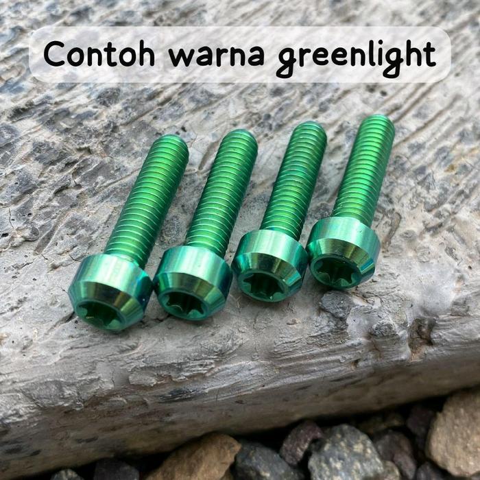 PREMIUM set baut titanium breket kaliper nmax aerox jupiter mio fizr harga 2 baut