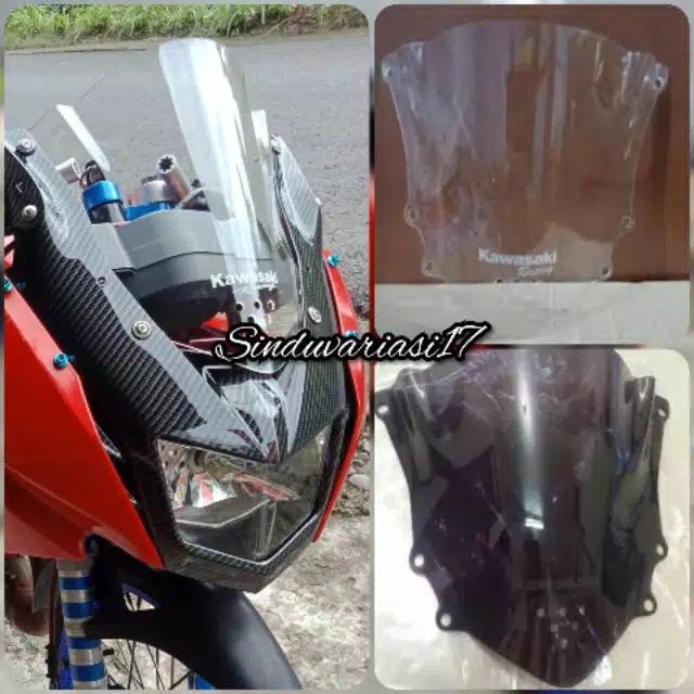 PREMIUM VISOR JENONG NINJA RR NEW WARNA HITAM