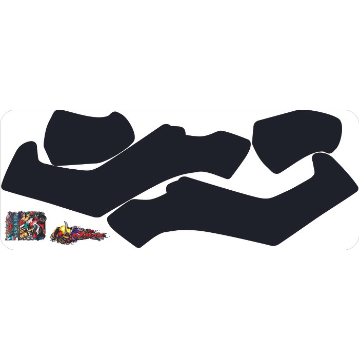 PREMIUM stiker Deltabox NMAX HITAM DOFF