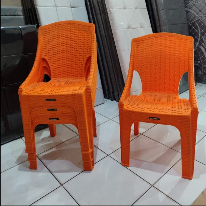PREMIUM KURSI PLASTIK ROTAN PANGERAN NAPOLLY - PRC 221